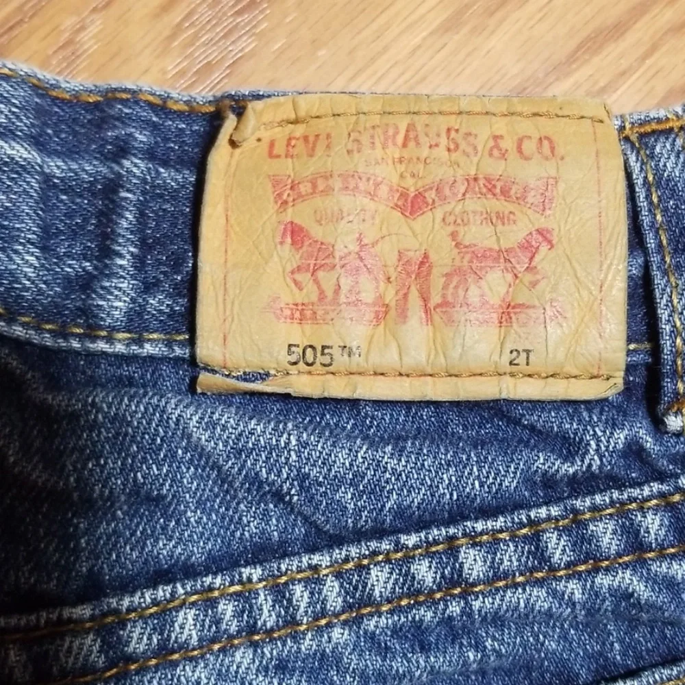 Distress‎ Levi's shorts an a gap top 2t